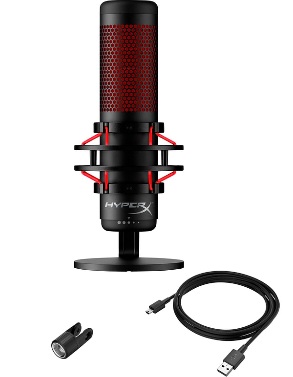 Фото - Мікрофон до комп'ютера HyperX QuadCast (4P5P6AA)