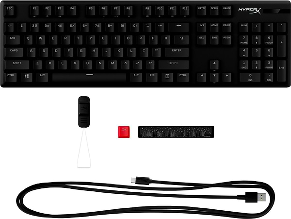 Фото - Клавіатура дротова ігрова HyperX Alloy Origins PBT HX Aqua USB (639N5AA)