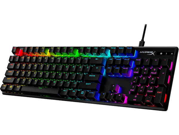 Фото - Клавіатура дротова ігрова HyperX Alloy Origins PBT HX Red USB (639N3AA)