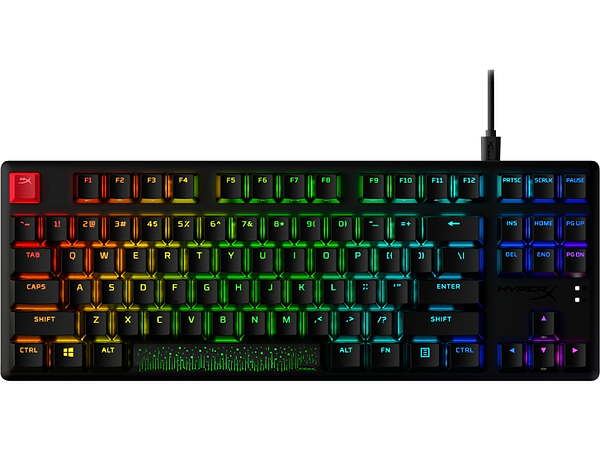 Фото - Клавіатура дротова ігрова HyperX Alloy Origins Core PBT HX Aqua USB (639N9AA)