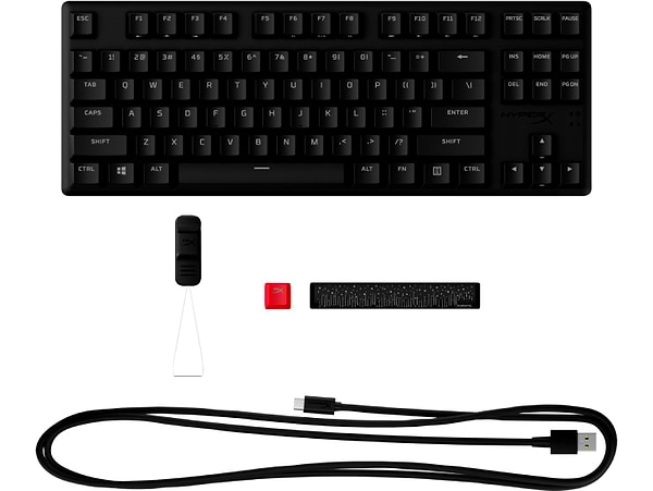 Фото - Клавіатура дротова ігрова HyperX Alloy Origins Core PBT HX Aqua USB (639N9AA)