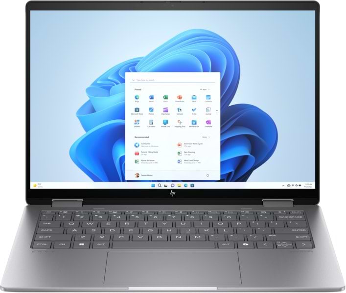 Ноутбук HP Envy x360 14-fa0001ua (AQ8H9EA) Meteor Silver - Фото 1