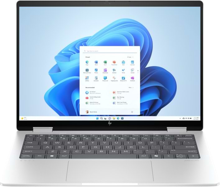 Ноутбук HP Envy x360 14-fa0005ua (AQ8J7EA) Glacier Silver - Фото 1