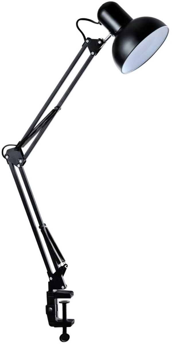 Фото - Уцінка - Настільна лампа Sirius TY 1800B на одну лампочку з прищіпкою чорний Фото - Уцінка - Настільна лампа Sirius TY 1800B на одну лампочку з прищіпкою чорний