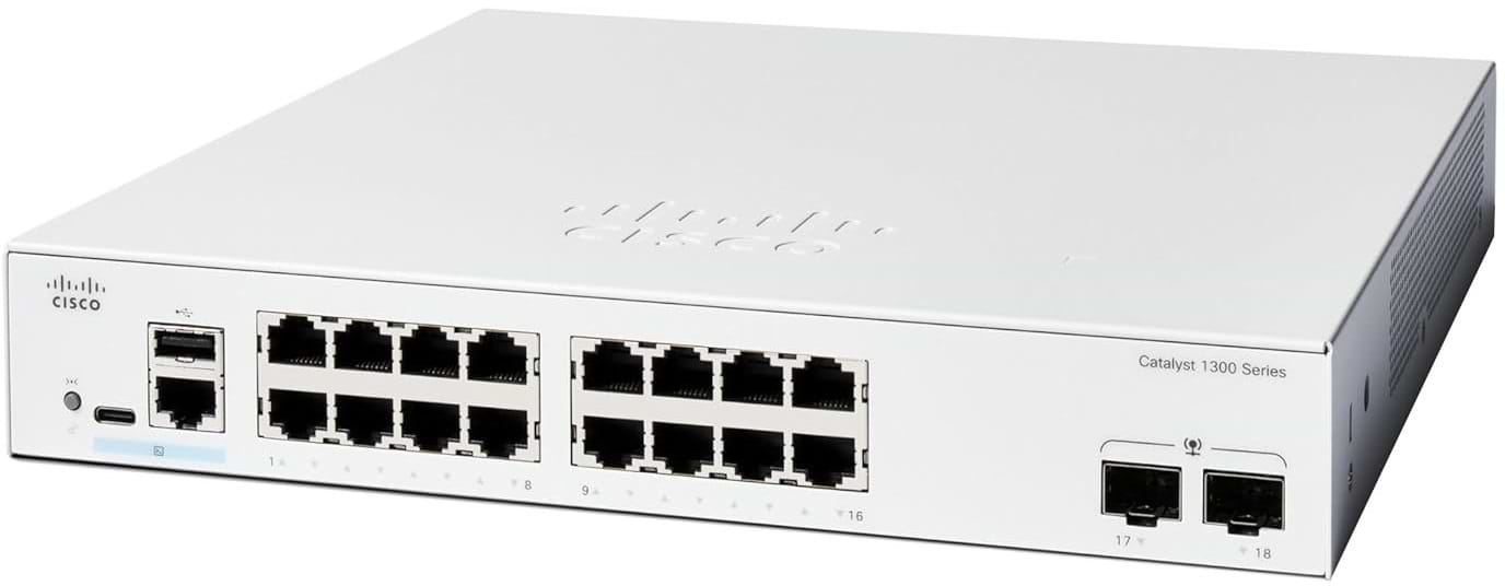 Коммутатор локальної мережі (Switch) Cisco C1300-16T-2G