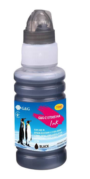 Чернила G&G Epson L3100/3110/3150 Black 70 мл (G&G-C13T00S14A)