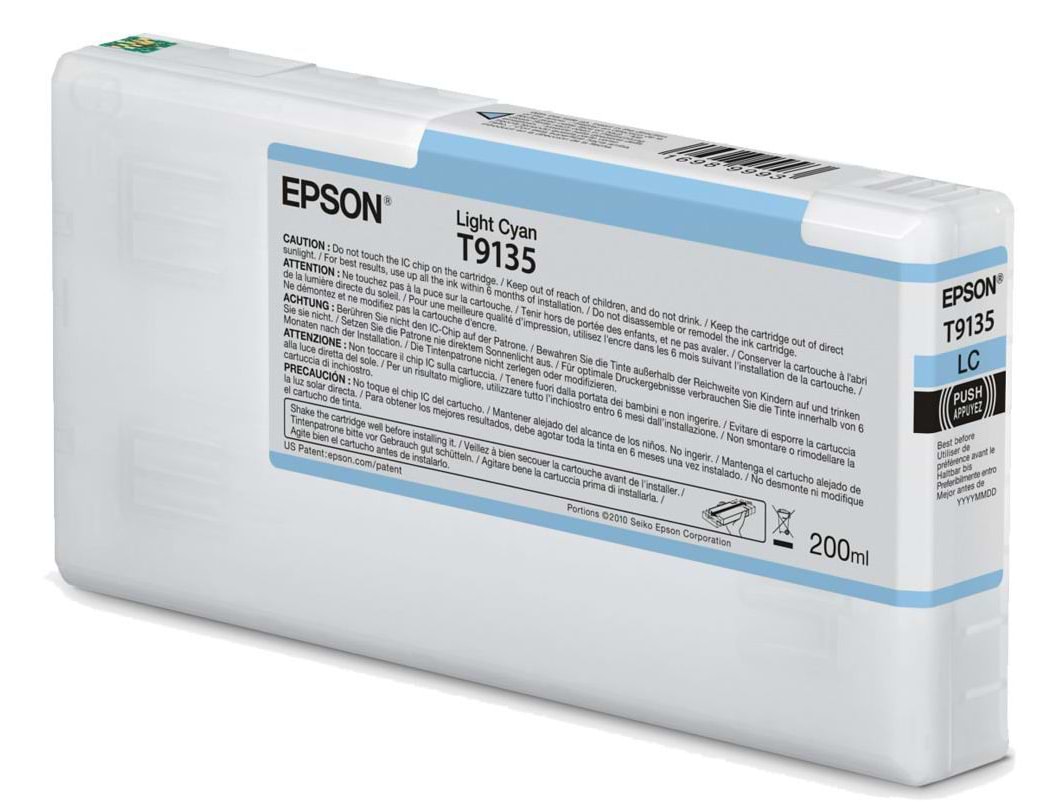Картридж для струйных МФУ и принтеров Epson for SC-P5000 SC-P5000 200ml Light Cyan (C13T913500)
