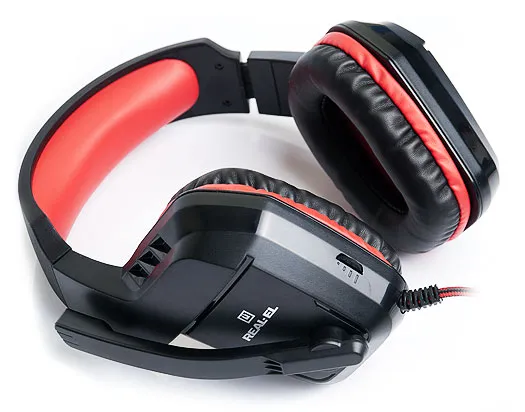 Фото - Гарнитура проводная игровая REAL-EL GDX-7550 Black/Red