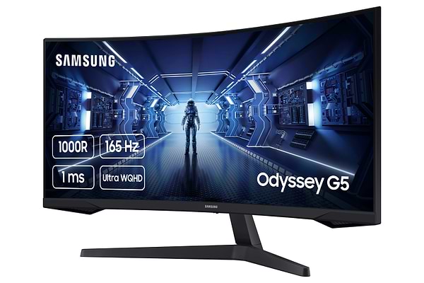 Купить 34 Монитор Samsung Odyssey G5 C34G55TWWI черный в интернет