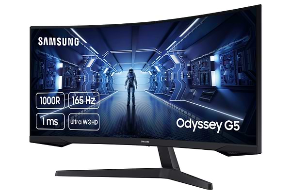 Фото - Уцінка - Монітор ігровий Samsung Odyssey G5 (LC34G55TWWIXCI)