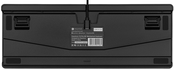 Фото - Клавиатура проводная игровая Keychron C3 Pro V2 87Key, K pro Red, USB-A, QMK, Hot-swap, 8K, EN/UKR, RGB Black (C3PX-H1-UA)