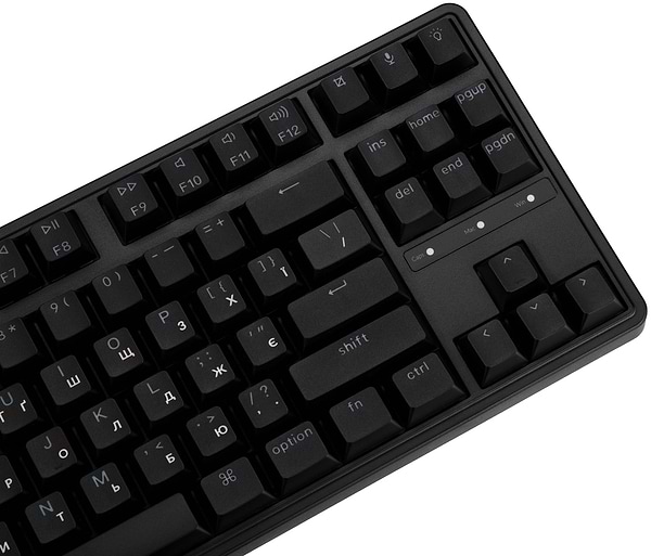 Фото - Клавиатура проводная игровая Keychron C3 Pro V2 87Key, K pro Red, USB-A, QMK, Hot-swap, 8K, EN/UKR, RGB Black (C3PX-H1-UA)