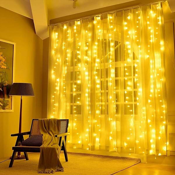 Фото - Гирлянда-штора Colorway 3x3м 300LED теплый цвет USB (CW-GW-300L33U)