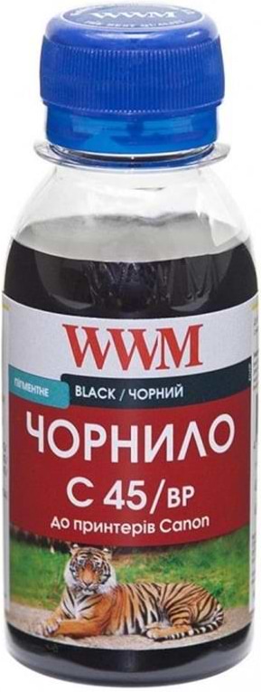 Чернила WWM Canon PG-440/PG-445/PGI-450Bk 100г Black Pigmented (C45/BP-2) - Фото 1