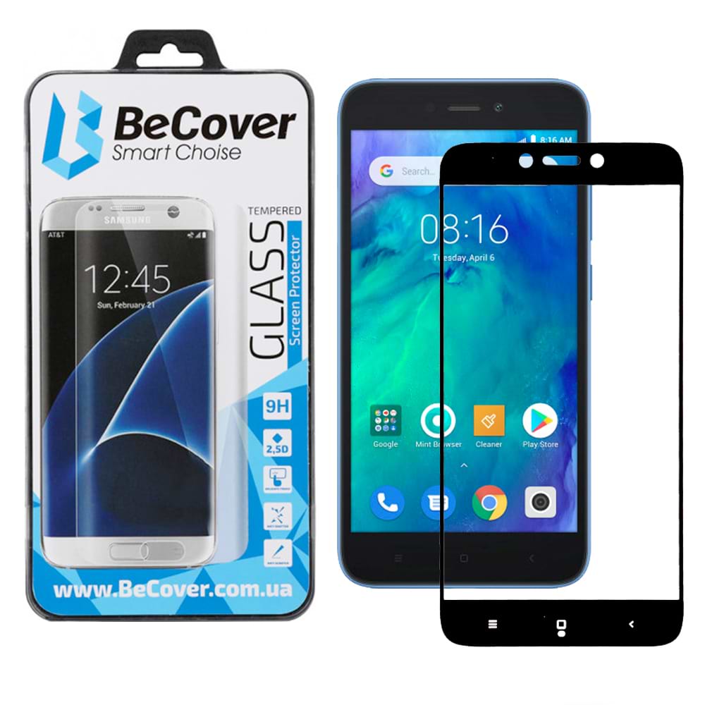 Защитное стекло для смартфона BeCover Xiaomi Redmi Go Black (703306)