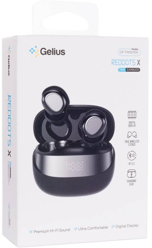 Фото - Навушники вкладиші бездротові TWS Gelius Reddots GP-TWS010X Black