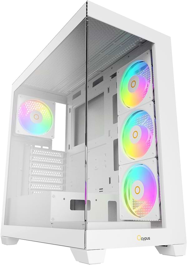 Фото - Корпус OCYPUS ATX W/O PSU GAMMA C72 WH ARGB (GAMMA-C72-WHD400XX-GL)