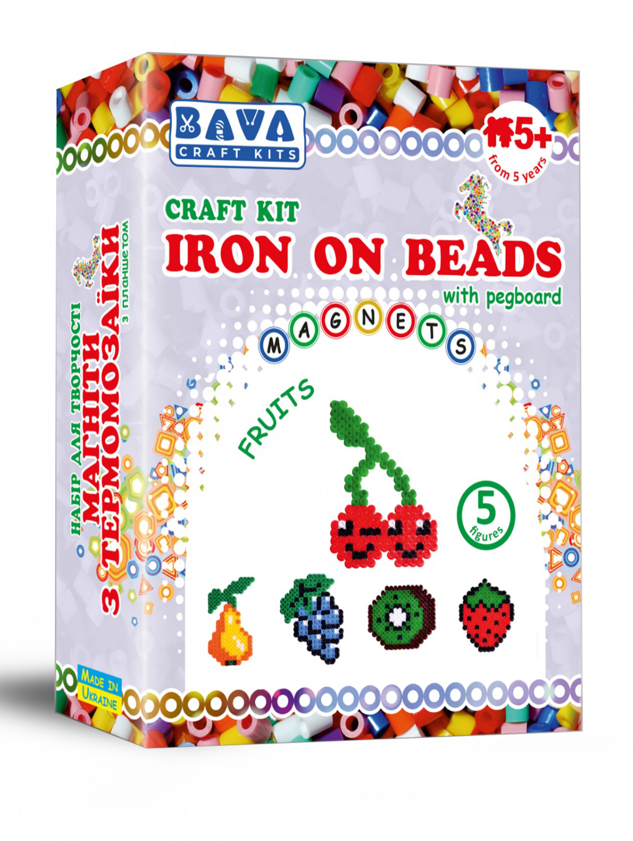 Набор для изготовления декора Умняшка Магниты из термомозаики Фрукты (ТМ-010)