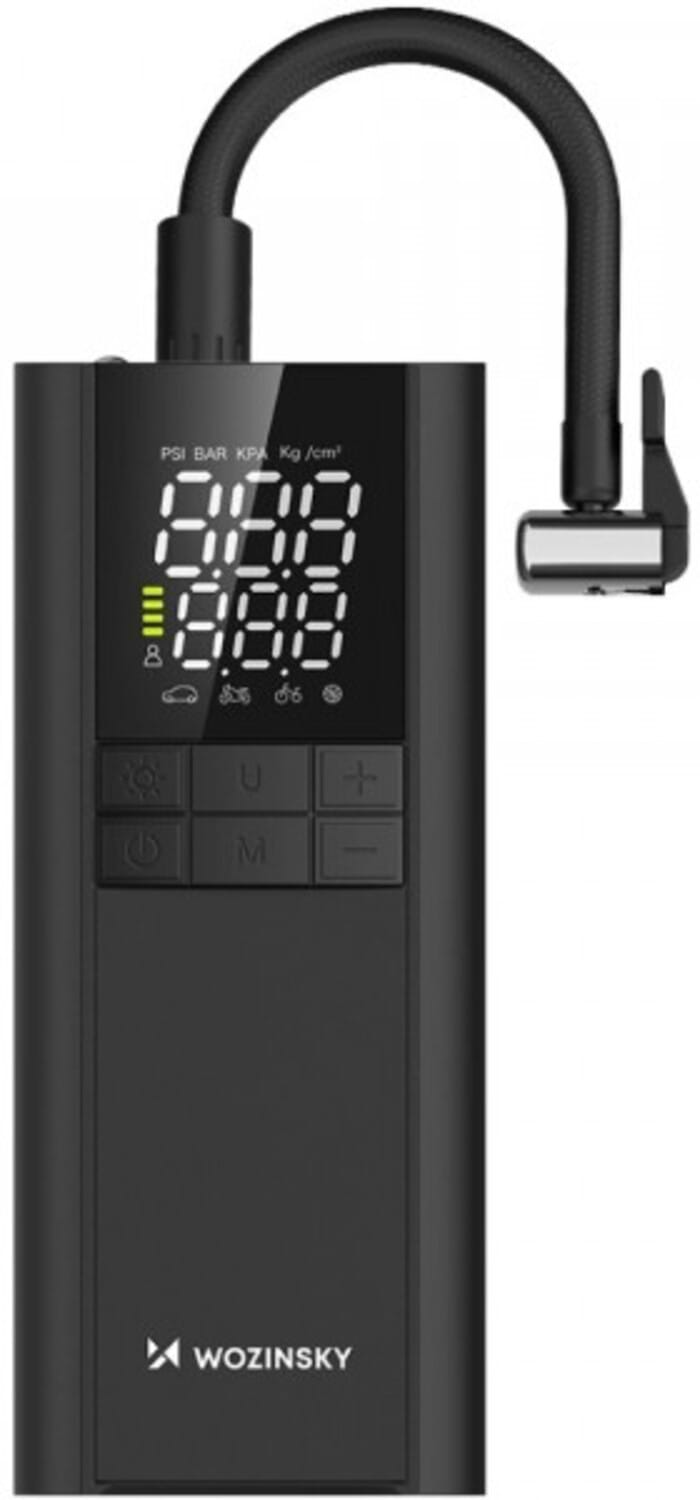 Автокомпрессор Wozinsky WPEP-8000 150 PSI, Power Bank 8000 мAh Black (5907769384226)