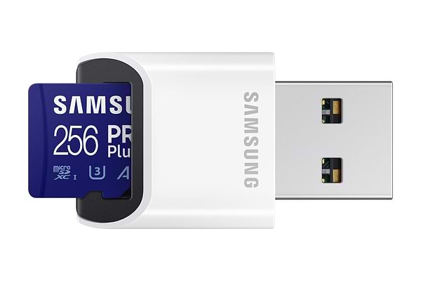 Фото - Карта памяти Samsung MICRO SDXC PRO+ 256GB W/READER (MB-MD256SB/WW)