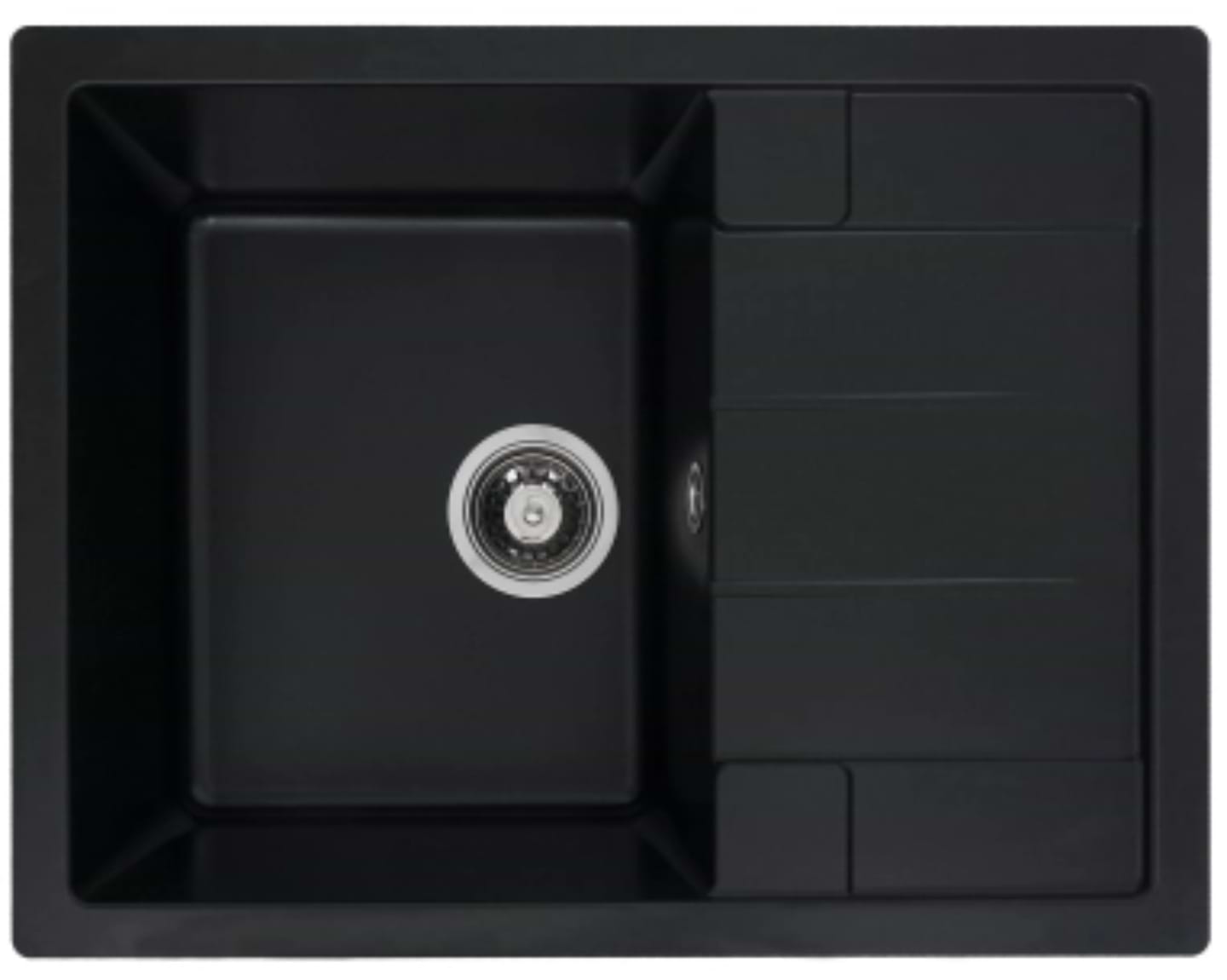 Мойка кухонная VALESO 6550 INTENSO матовая Чорная