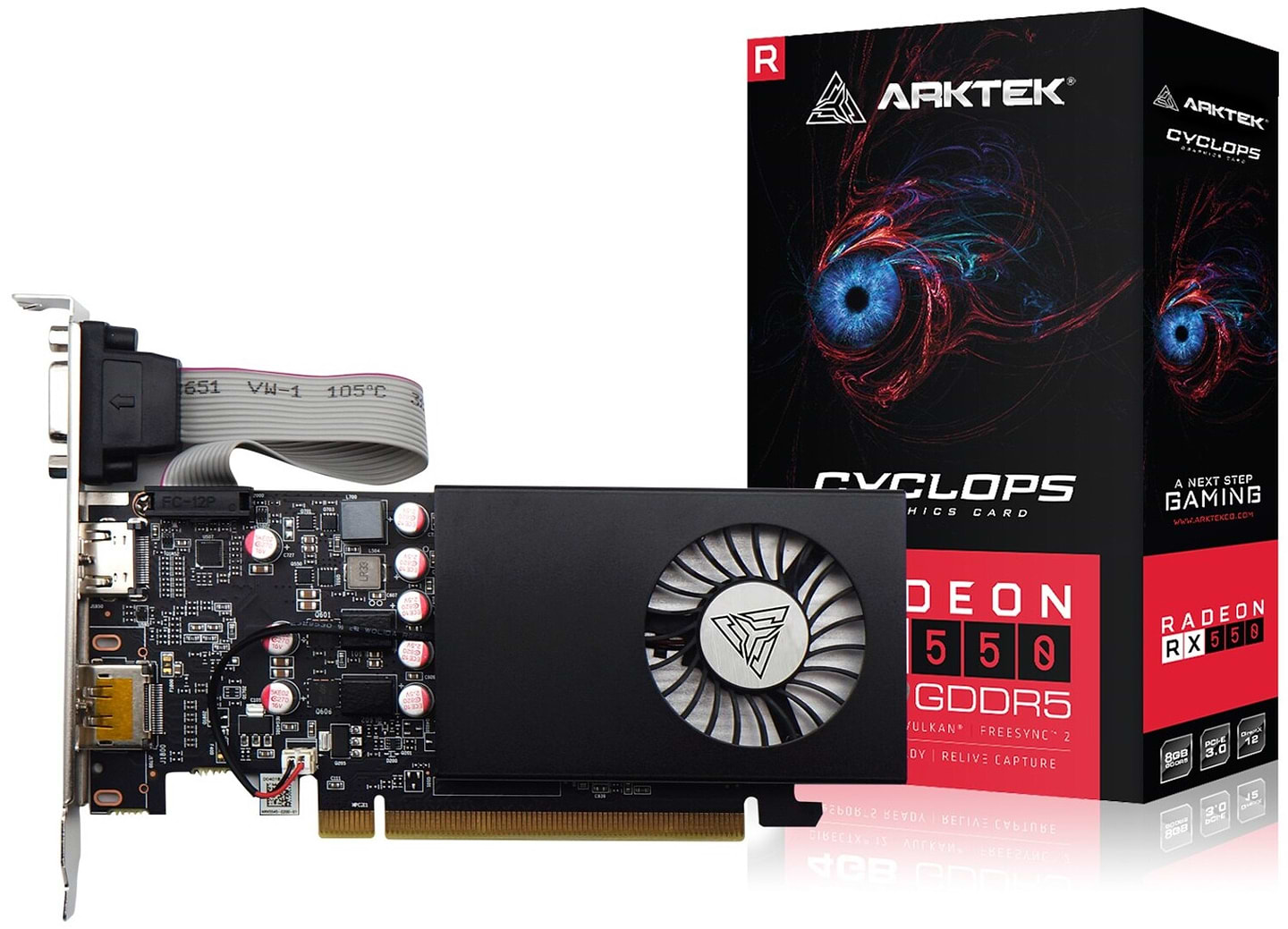 Відеокарта Arktek RX 550 8GB GDDR5 (AKR550D5S8GL1)