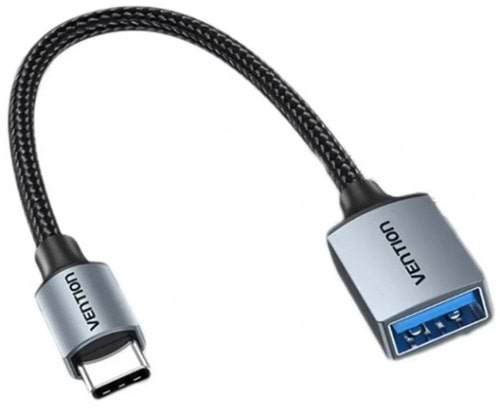 Фото - Переходник Vention USB 3.0 Type-C -USB AF (OTG) 0.15 м Gray Aluminum Alloy (CCXHB)