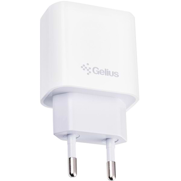 Фото - Сетевое зарядное устройство Gelius Merge GP-HC060 GAN USB+Type-C 35W (QC/PD/PPS) White (00000099403)