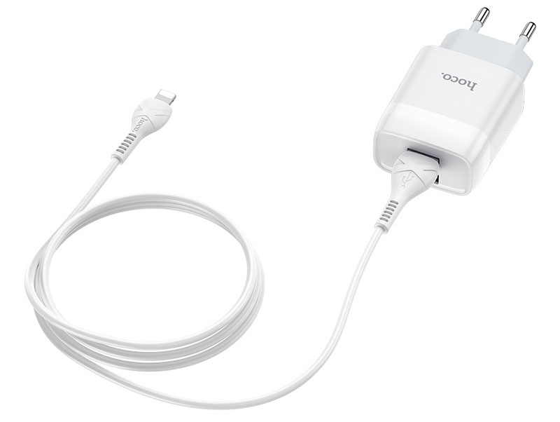 Сетевое зарядное устройство HOCO C73A White (6931474713056)