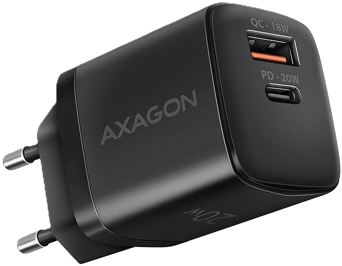 Сетевое зарядное устройство AXAGON QC3.0/AFC/FCP + PD type-C, 20W Black (ACU-PQ20)