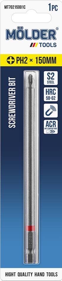 Фото - Бита для отвертки Molder PH2x150мм (MT70215001C)