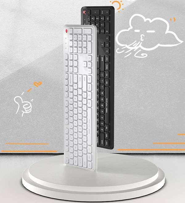 Фото - Клавіатура + миша бездротова Xiaomi MiiiW Keyboard and Mouse Combo Gen 3 PB03 White (MW24PB03) UA