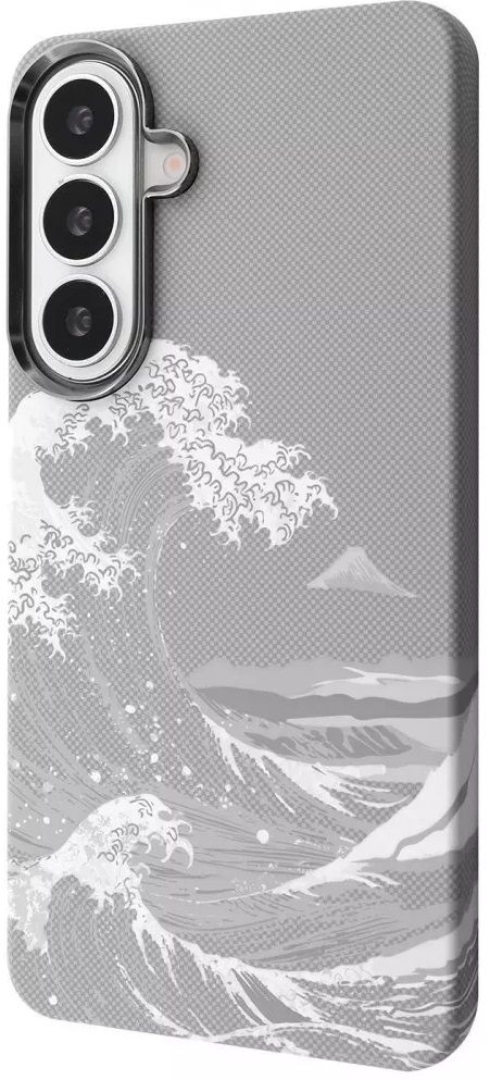 Чохол для смартфону Proove Gleam Case with Magnetic Ring Samsung Galaxy S26 Plus white waves (70950)
