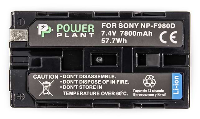 Аккумулятор для фотокамеры PowerPlant Sony NP-F980D 7800mAh (CB970162)