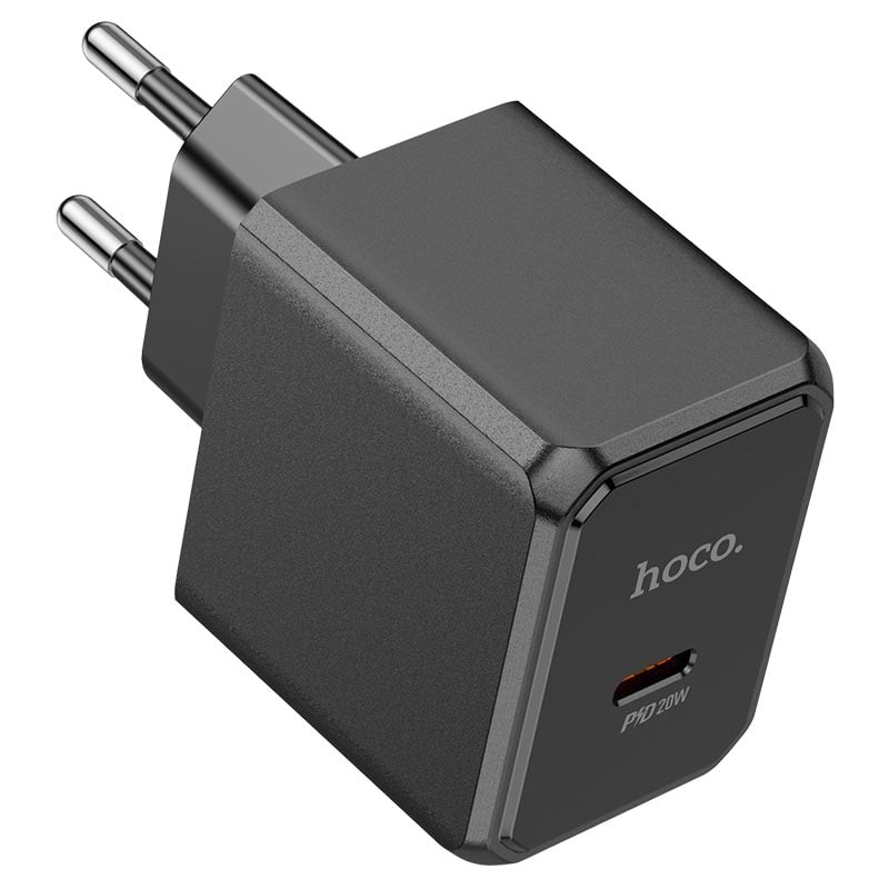 Фото - Сетевое зарядное устройство HOCO CS13A PD20W charger set Type-C Black (6942007603843)