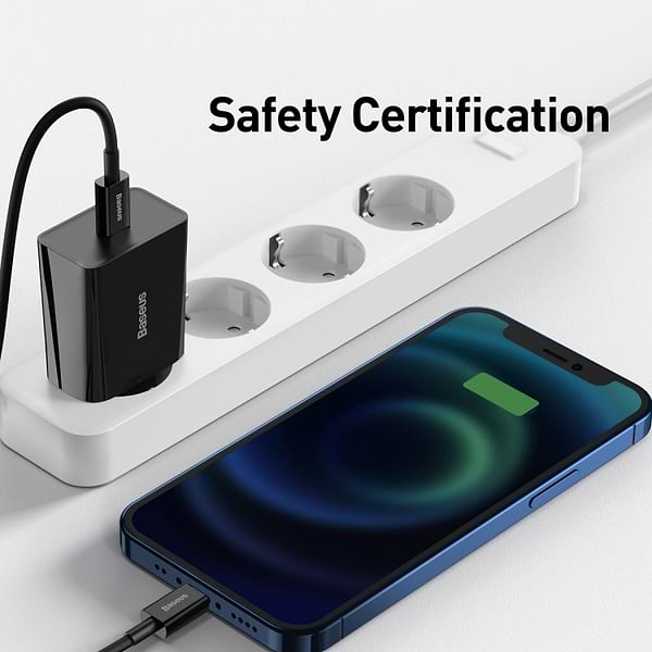 Фото - Сетевое зарядное устройство Baseus 20W QC 1С (CCFS-SN01) Black