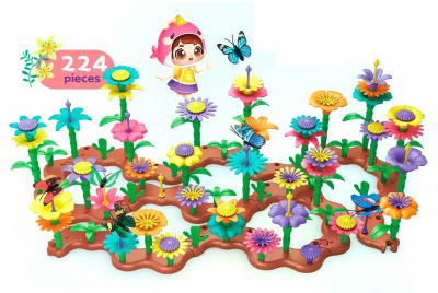 Фото - Пластиковий конструктор CI JING Квіти 224 ел. (CJ-2024)