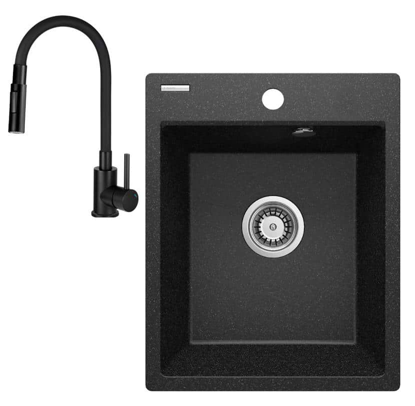 Мийка кухонна+змішувач Deante Corio ZRC_2103 + BOC_N74M, графіт (ZRCE2103) - Фото 1