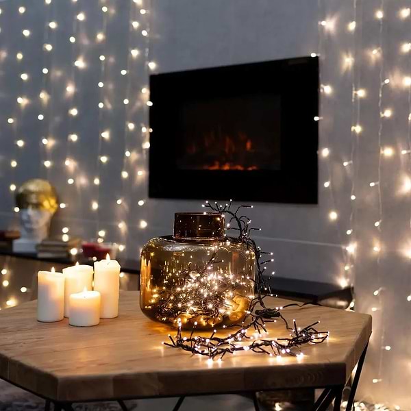 Фото - Мишура-гирлянда Colorway LED 150 5м теплый цвет USB (CW-G-150L5U)