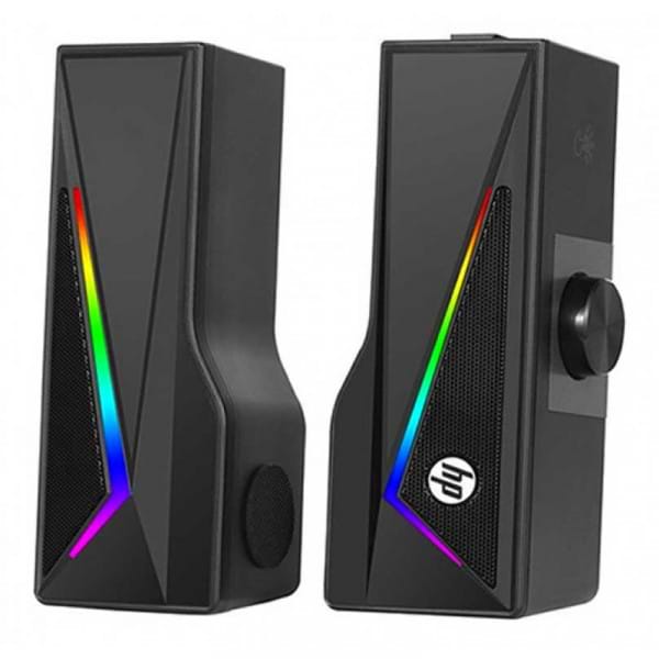 Купить Компьютерная акустика компактная 2.0 HP USB, 6Вт, LED RGB (DHE-6005) - Фото 1 Компьютерная акустика компактная 2.0 HP USB, 6Вт, LED RGB (DHE-6005) - Фото 1