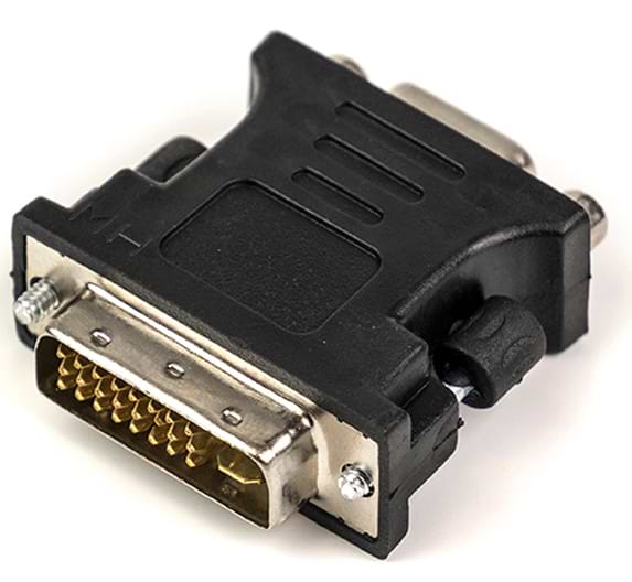 Фото - Переходник PowerPlant VGA - DVI-I (24+5 pin) Black (CA910892)