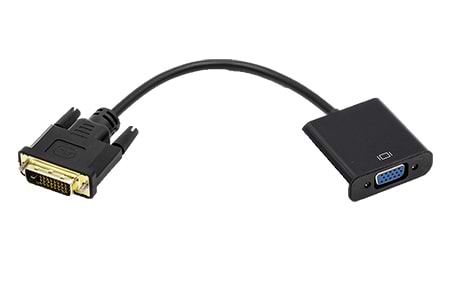 Перехідник PowerPlant DVI-D Dual Link (M) - VGA (F) 0.15 м (CA911141)