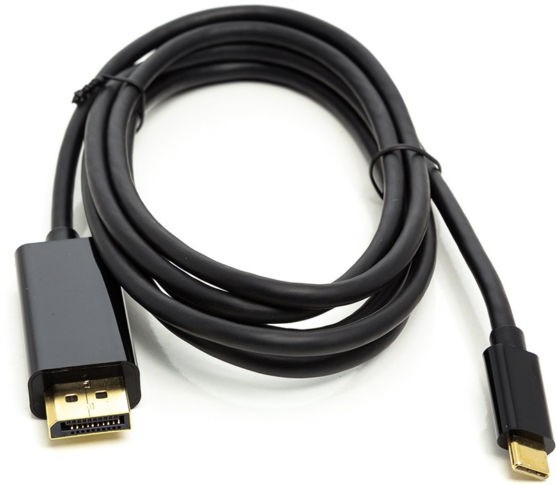 Фото - Кабель Thunderbolt PowerPlant USB Type-C 3.1 Thunderbolt 3 (M) - DisplayPort (M), 4K, 1.8m (CA911844)