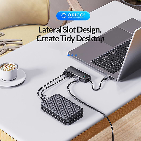 Фото - Хаб USB Orico PAPW Series 4-Port USB3.0 (PAPW2AC-C3-015-BK-EP)