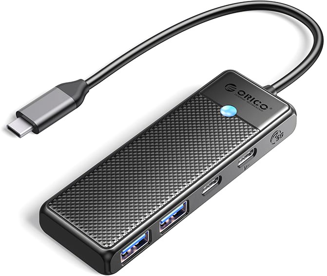 Хаб USB Orico PAPW Series 4-Port USB3.0 (PAPW2AC-C3-015-BK-EP) - Фото 1