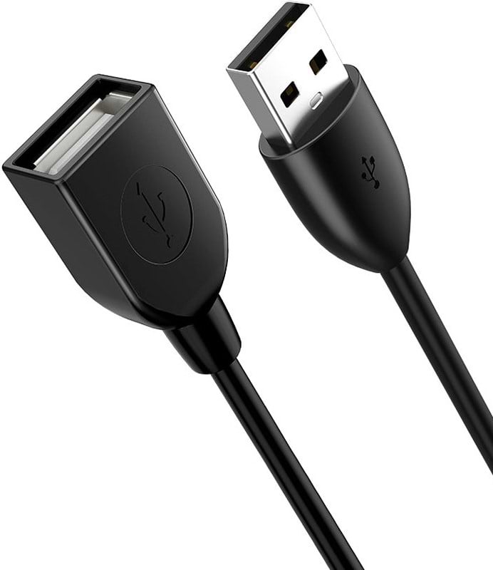 Кабель USB Type-A - USB Type-A Cabletime USB 2.0 AM - AF, 3m (CA14N)