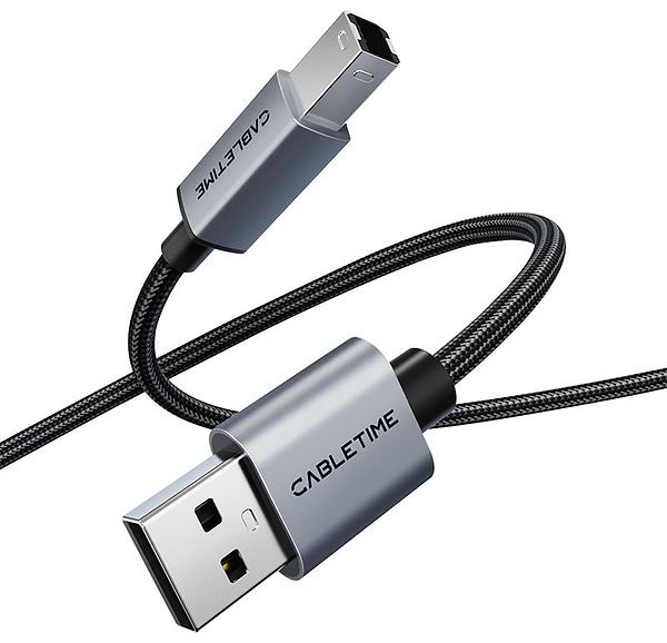Фото - Кабель USB Type-A - USB Type-A Cabletime USB 2.0 AM - B Print 2m (CA15L)