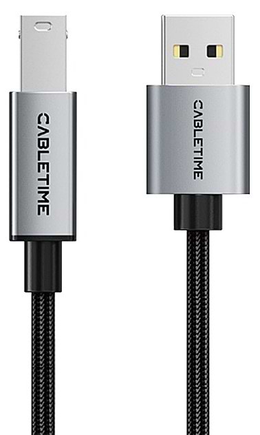 Кабель USB Type-A - USB Type-A Cabletime USB 2.0 AM - B Print 2m (CA15L)