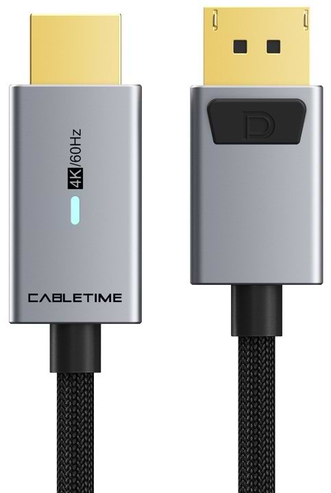 Кабель HDMI Cabletime DisplayPort (M) - HDMI (M), 4K/60Hz, 3m (CD30N)