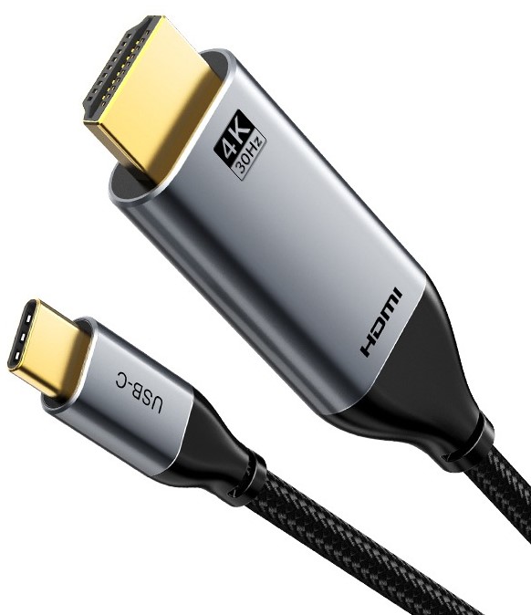 Фото - Кабель HDMI Cabletime USB Type-C (M) - HDMI (M), 1.4V, 4K/30Hz, 3m (CC12N)